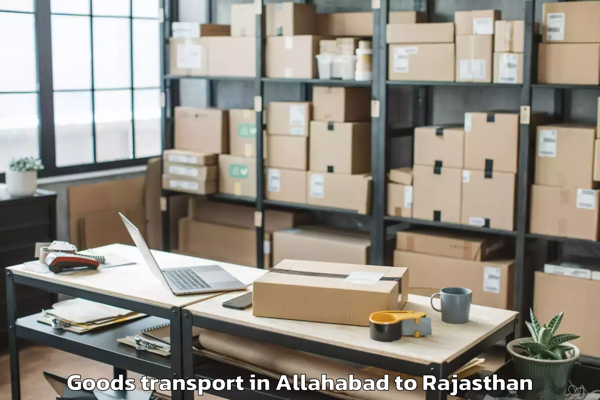 Book Your Allahabad to Jaipur National University Jai Goods Transport Today